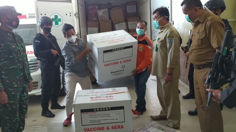 Bangka Selatan Terima 2.240 Dosis Vaksin Covid-19 Sinovac
