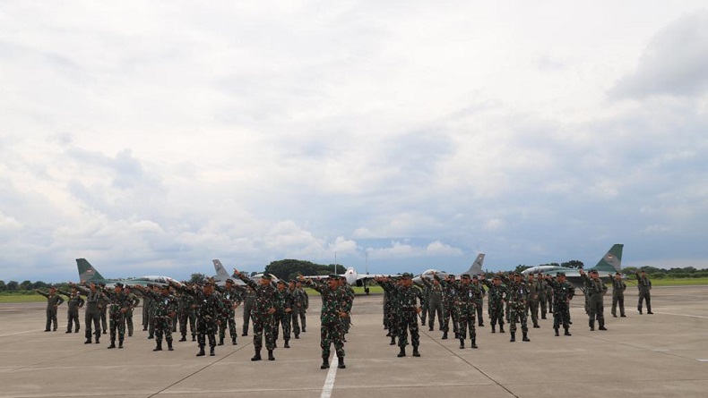 Panglima TNI Tinjau Fasilitas Latihan ACMI di Lanud Iswahjudi Madiun