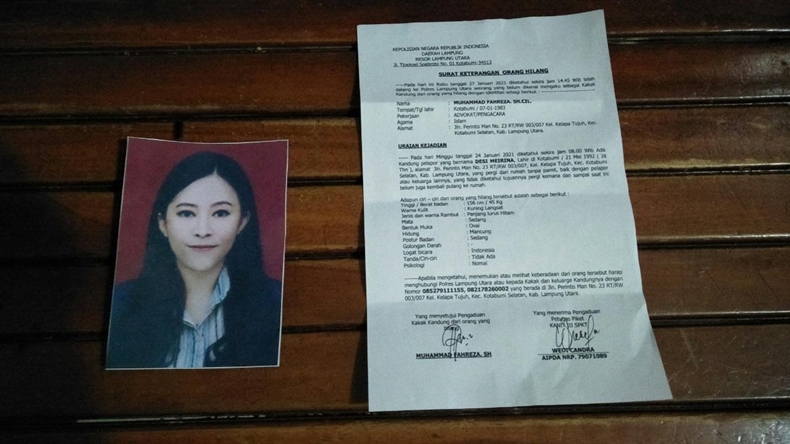 Sempat Dikabarkan Hilang, Perempuan Cantik di Lampung Utara Akhirnya Ketemu