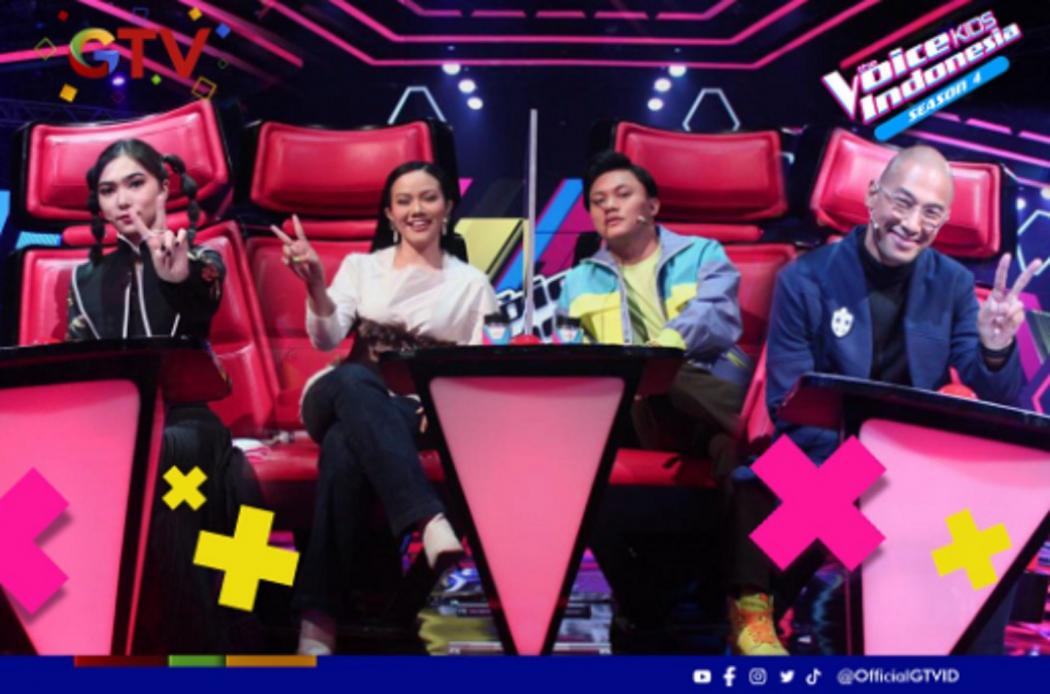Isyana, Rizky Febian, Marcell & Yura Yunita Rebutan Talenta Berbakat di The Voice Kids Indonesia Season 4