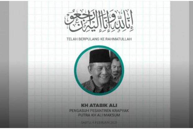 Mertua Anas Urbaningrum KH Atabik Ali Wafat 