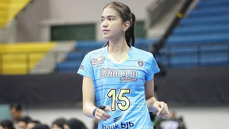 Shella Bernadetha, Atlet Voli Cantik Pacar Bagus Kahfi