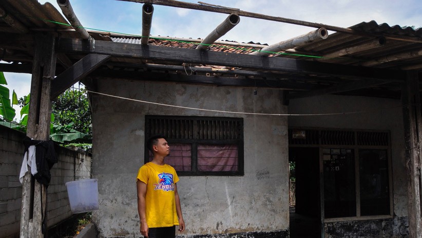Sejumlah Rumah di Maykanan Lampung Diterjang Puting Beliung