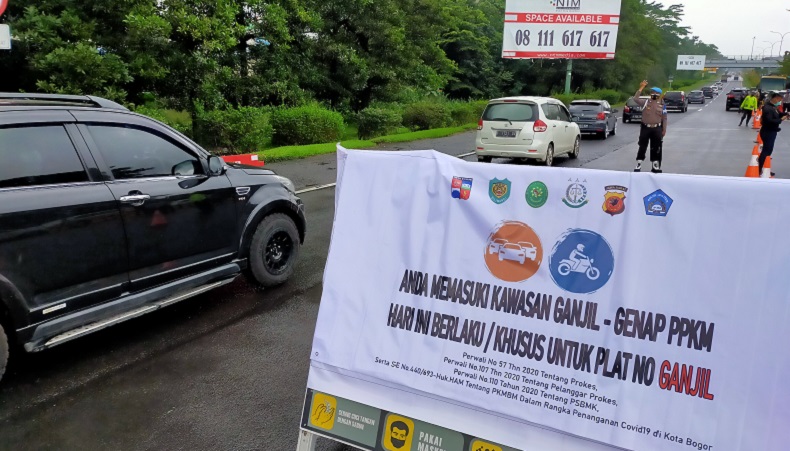  Begini Kondisi Hari Kedua Ganjil Genap di Kota Bogor