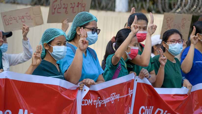 Penanganan Covid-19 di Myanmar Kacau Gegara Dokter Ikut Demo Tolak Kudeta Militer