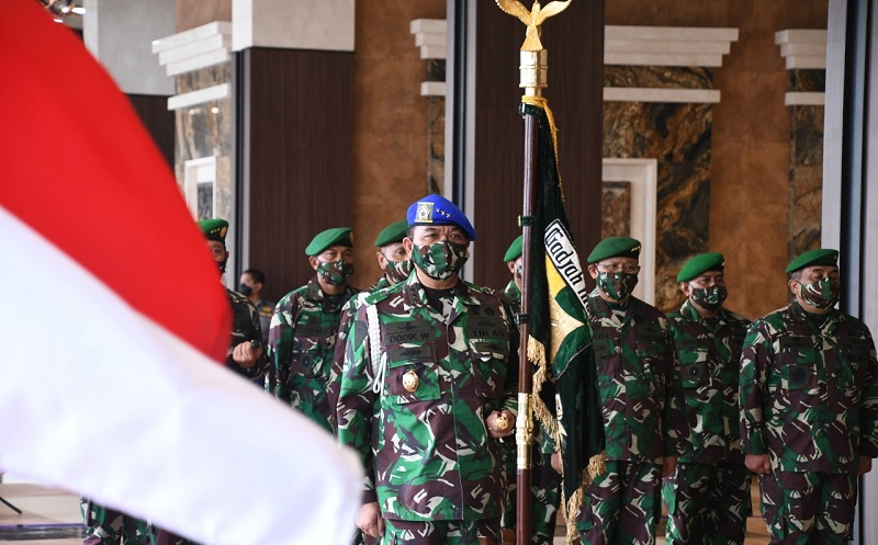 KSAD Jenderal Andika Perkasa Pimpin Sertijab 2 Jabatan Strategis dan Kenaikan Pangkat 8 Pati