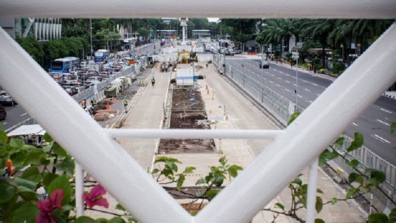 Ini Rekayasa Lalin Perlu Diperhatikan Pengendara Dampak Proyek Stasiun MRT Thamrin