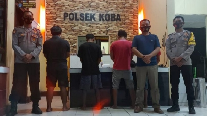 Perkosa Remaja 18 Tahun, 4 Pemuda Ditangkap Polsek Koba Bangka Tengah