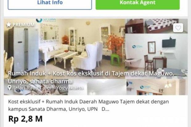 Terdampak Pandemi Kos-kosan di Yogya Bangkrut, Ribuan Dijual Online
