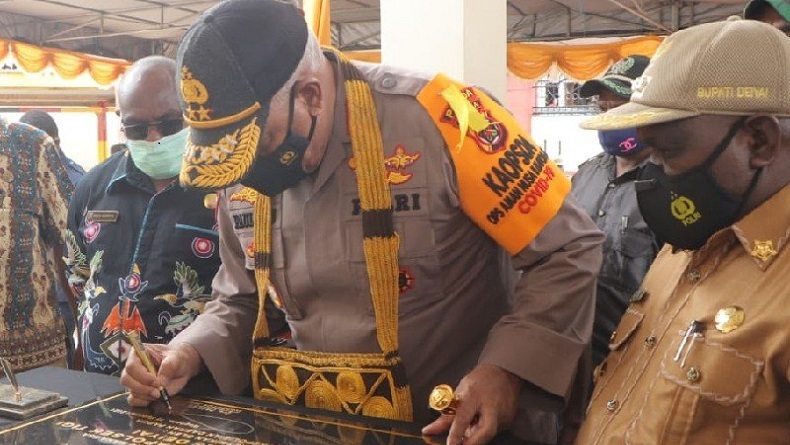 Resmikan Mapolsek di Deiyai dan Nabire, Begini Pesan Kapolda Papua untuk Warga