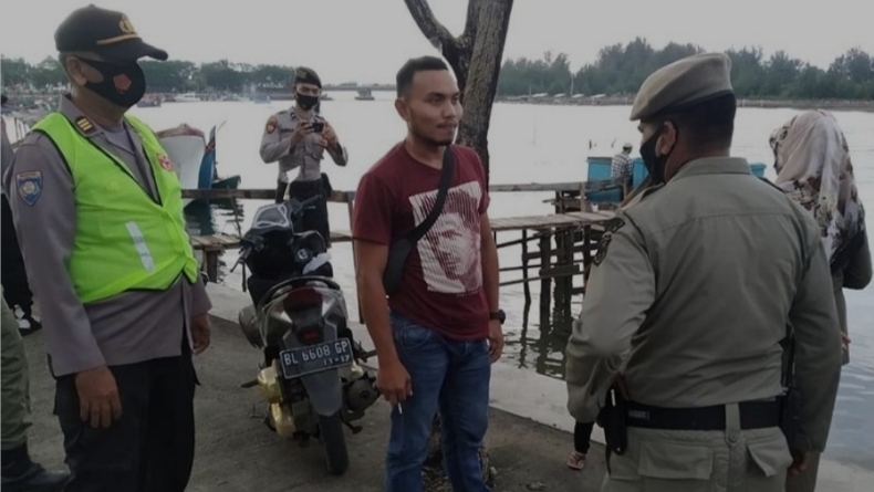Tim Gabungan Gelar Operasi Yustisi di Banda Aceh, 30 Pelanggar Prokes Terjaring