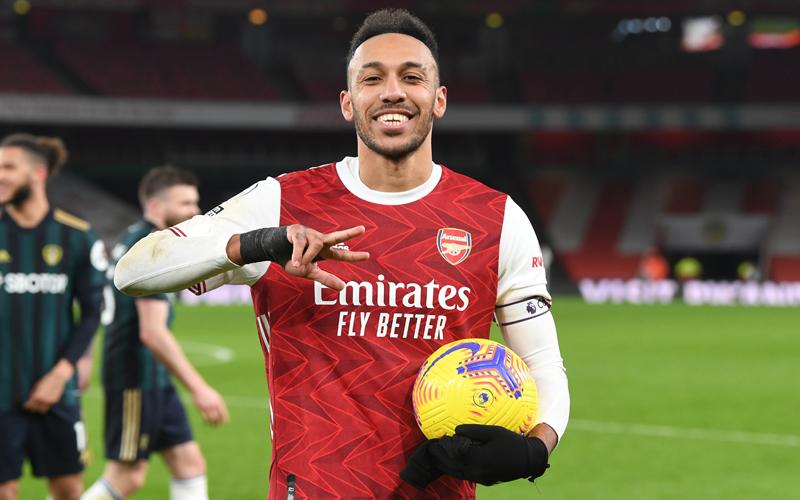 Curahan Hati Aubameyang usai Bikin Hattrick Perdana di Liga Inggris 