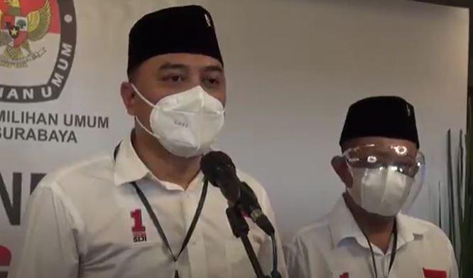Ini Janji Eri Cahyadi setelah Ditetapkan Jadi Wali Kota Surabaya Terpilih