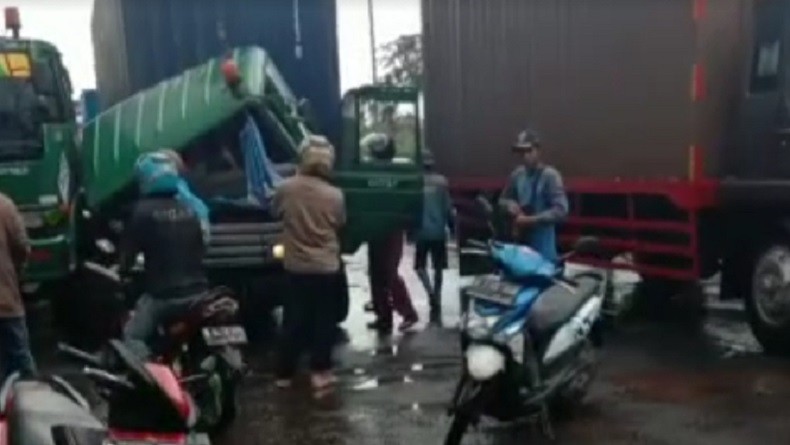 Polisi: Dua Truk Trailer Tabrakan di Cilincing karena Rem Blong