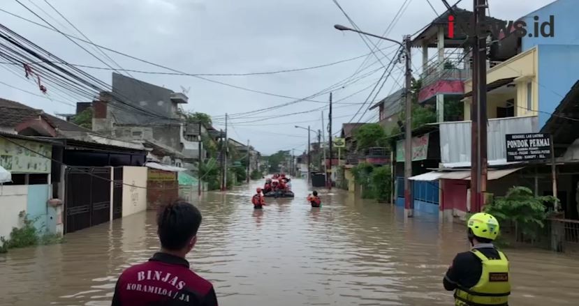 Hujan Masih Mengguyur, 21 Kecamatan di Bekasi Rawan Banjir