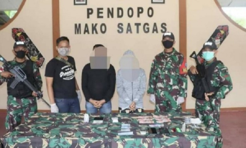 Sweeping di Perbatasan Indonesia-Malaysia, Satgas TNI Temukan Pelintas Bawa Sabu