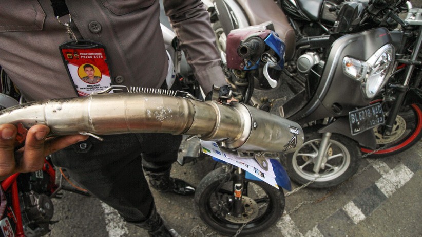 Polres Bukittinggi Akan Bangun Monumen Robot Transformer dari Knalpot