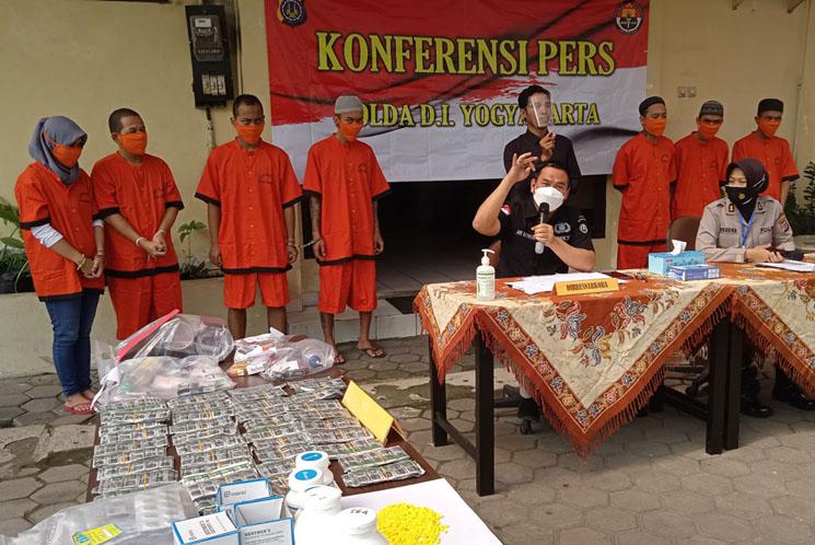 Awal 2021, Polda DIY Ungkap 25 Kasus Penyalahgunaan Narkoba dengan 26 Tersangka