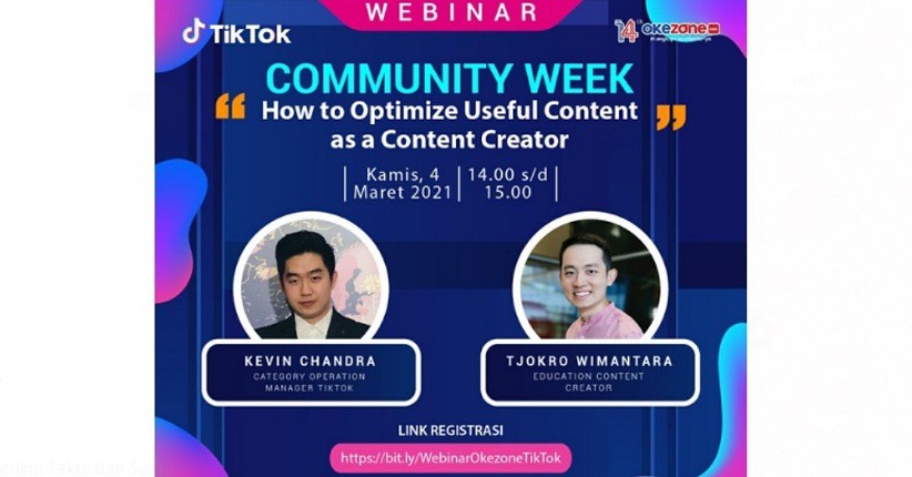 Rayakan HUT ke-14, Okezone Selenggarakan Webinar Gratis Bersama TikTok