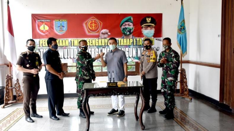 TMMD Sengkuyung 1 di Salatiga, Fokus Benahi Infrastruktur Jalan dan Talud 
