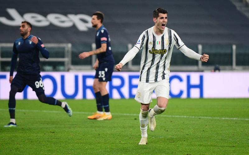 Kalahkan Lazio, Juventus Pangkas Jarak dengan AC Milan 