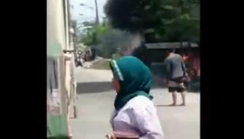 Suami Istri Pemilik Bensin Eceran Terbakar saat Tambal Ban Motor di Medan