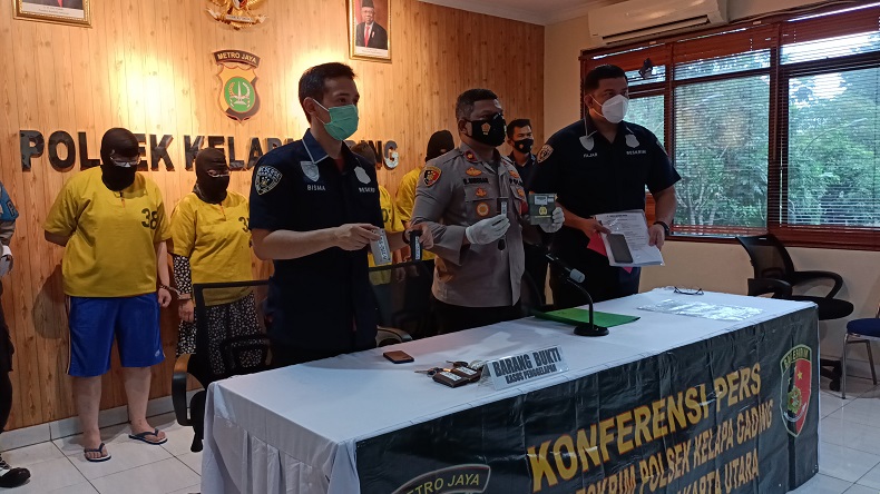 Gelapkan Belasan Mobil Rental, 4 Pelaku Digasak Polsek Kelapa Gading