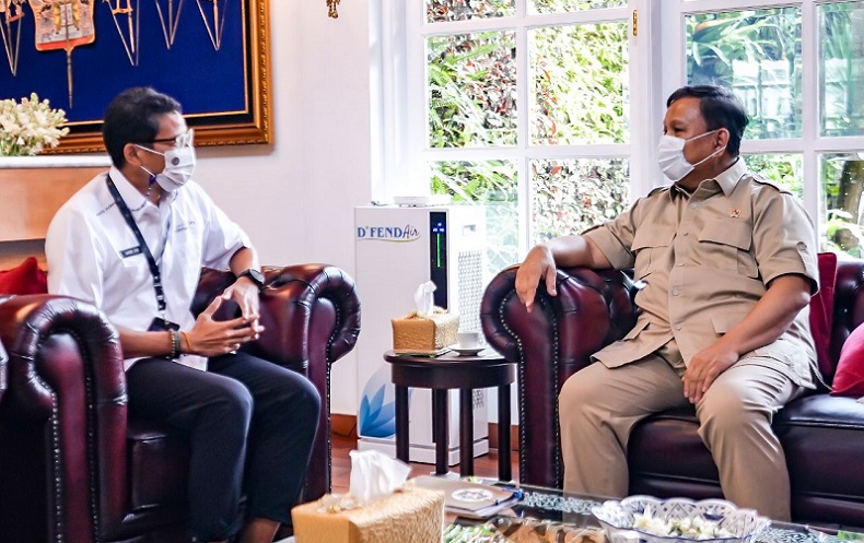 Berbincang dengan Prabowo, Sandiaga Uno Bakal Bangun Polo Field Hingga Trem Listrik di Bali 