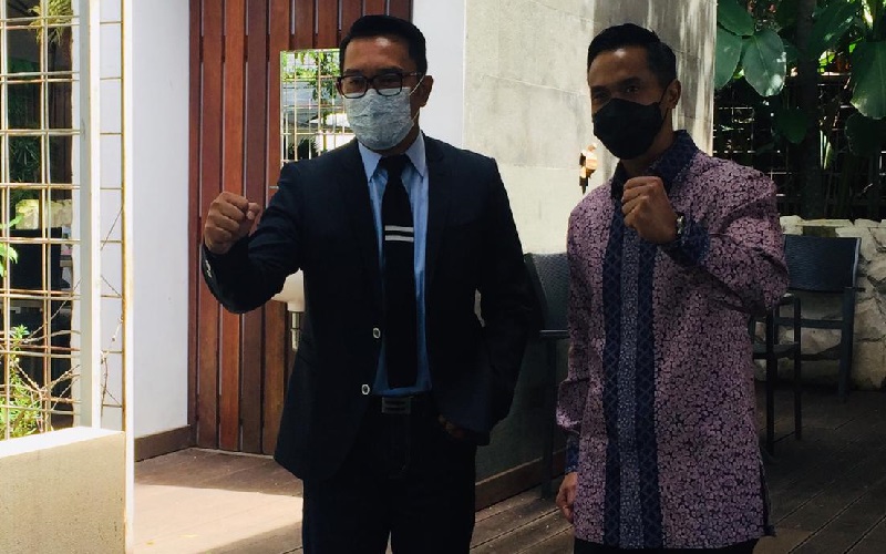 Ridwan Kamil-Anindya Bakrie Bertemu di Gedung Pakuan, Ini yang Mereka Bahas