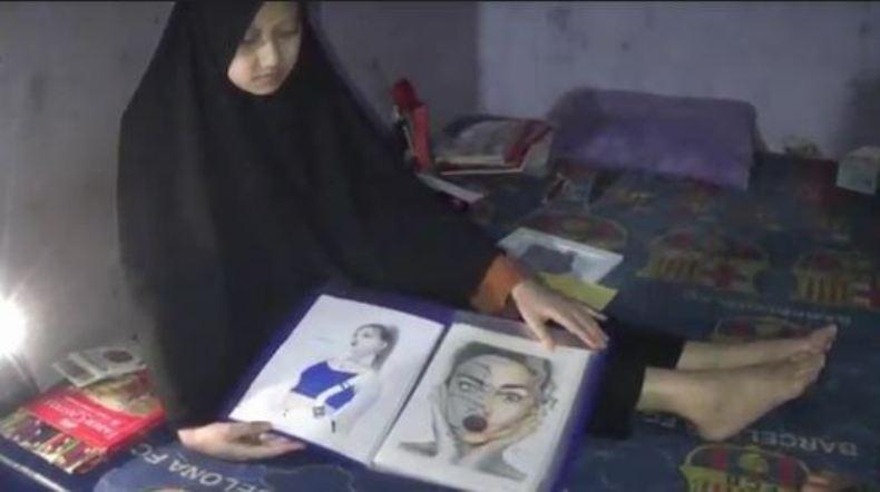 Bangkit dari Keterpurukan, Gadis Cantik asal Banjarnegara Ini Berkarya Melalui Gambar 