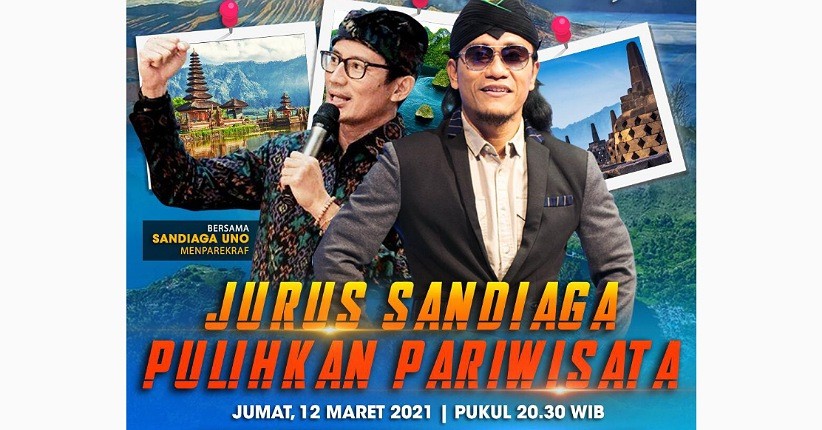 Jurus Sandiaga Pulihkan Pariwisata, Saksikan di Ngobrol Bareng Gus Miftah Jumat Pukul 20.30 WIB