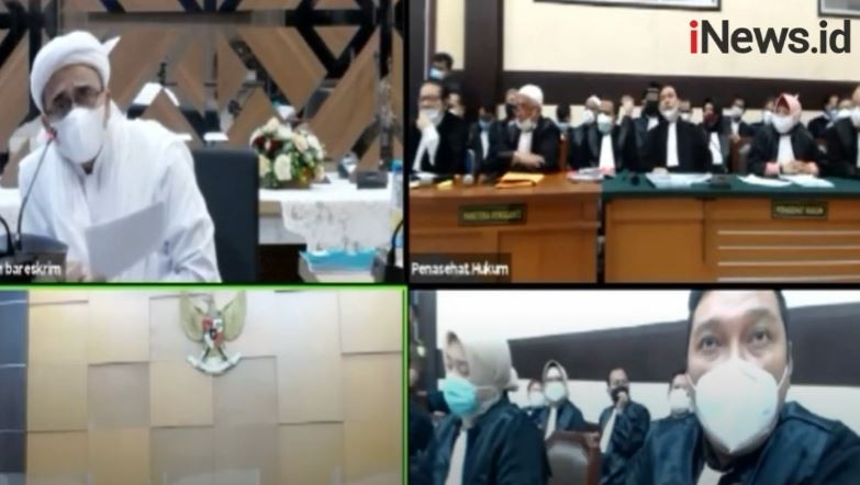 Sidang Habib Rizieq Tetap Digelar Online meski  Ada Gangguan Sinyal