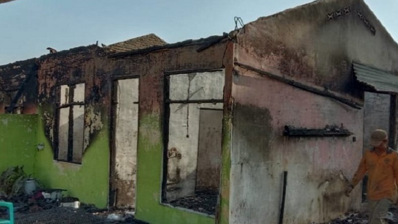 Kebakaran di Perkebunan Teh Sidamanik, 2 Rumah Ludes Dilalap Api