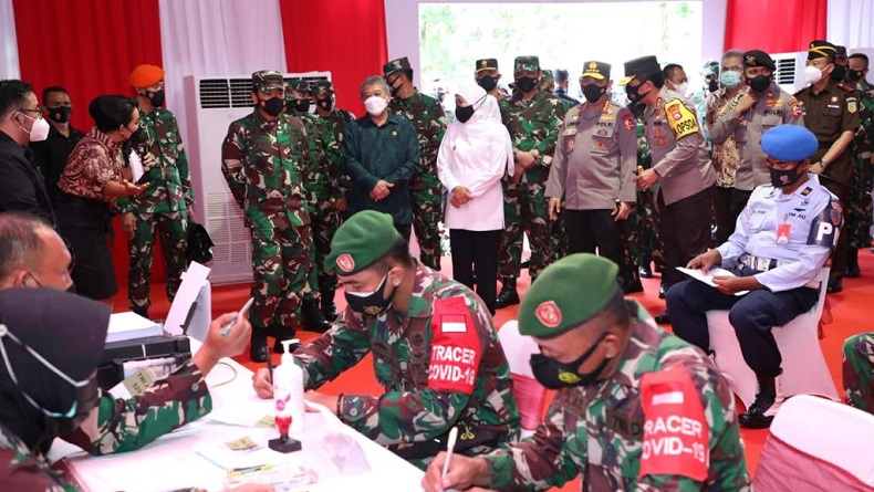 Panglima TNI: Walau Sudah Divaksin, Protokol Kesehatan Tetap Senjata Utama Hadapi Covid-19