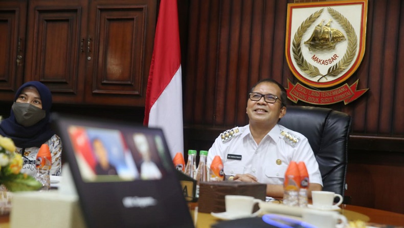 Wali Kota Danny Pomanto Bahas Jalur Pelayaran Makassar-Singapura