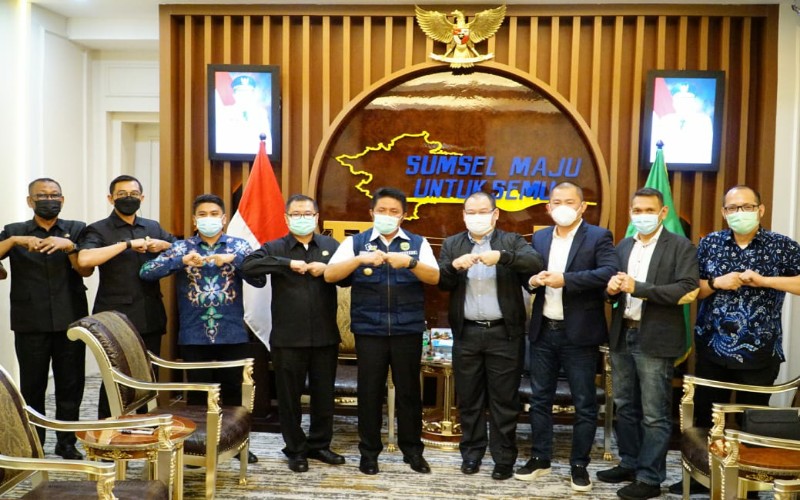 Terima Kunjungan Pimpinan iNews TV,  Herman Deru Tegaskan Peran Strategis Media
