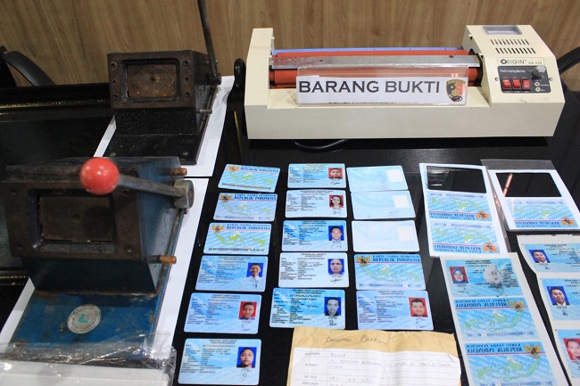 Polres Pelabuhan Tanjung Priok Tangkap Pelaku Pemalsuan e-KTP