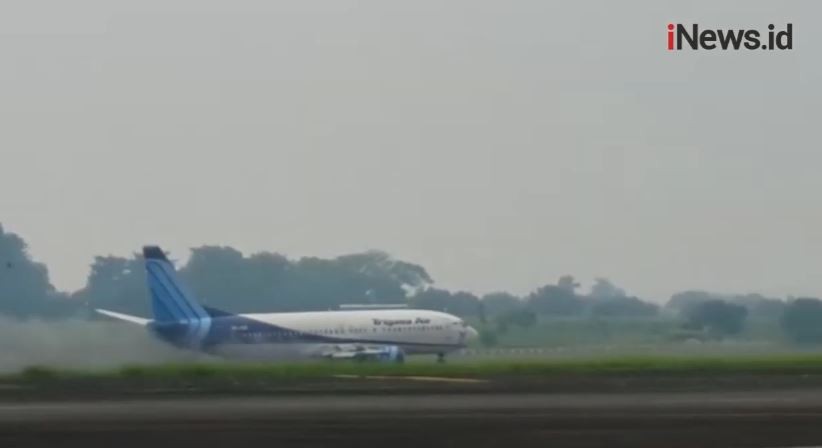 Pesawat Trigana Air Tergelincir di Bandara Halim Hendak Terbang ke Makassar