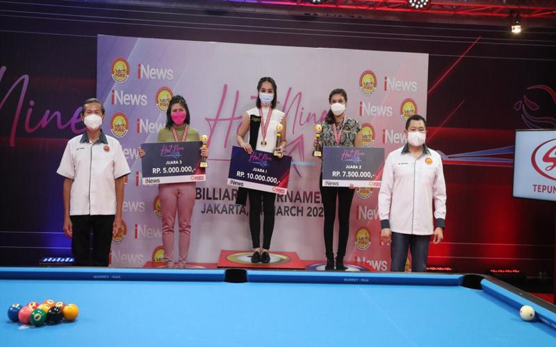Angeline Ticoalu Juara Turnamen Biliar Hot Nine