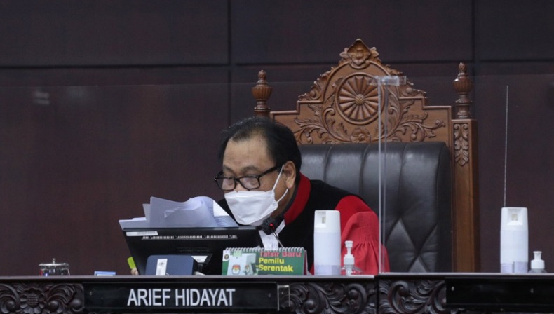 MK Tolak Seluruh Permohonan Paslon Nomor Urut 3 terkait Pilwalkot Ternate
