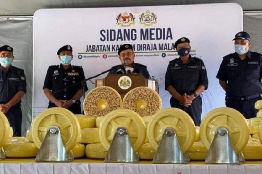Fantastis! Malaysia Gagalkan Penyelundupan Narkoba Senilai Rp18,19 Triliun