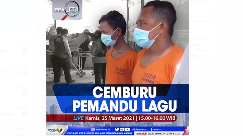 Cemburu Pemandu Lagu, Simak di Realita Kamis Pukul 15.00 WIB
