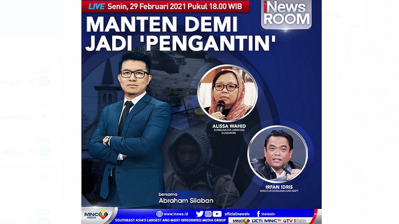 Manten Demi Jadi 'Pengantin', Selengkapnya di iNews Room Senin Pukul 18.00 WIB