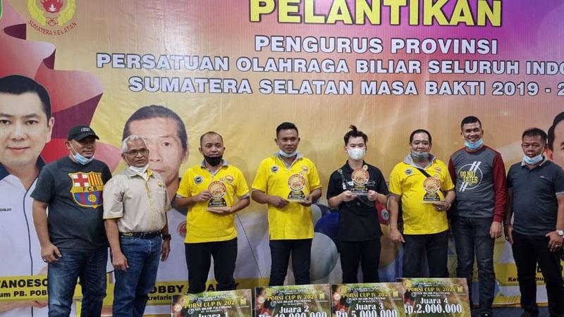 Pebiliar Jawa Barat Irsal Nasution Juara Turnamen POBSI CUP IV di Palembang