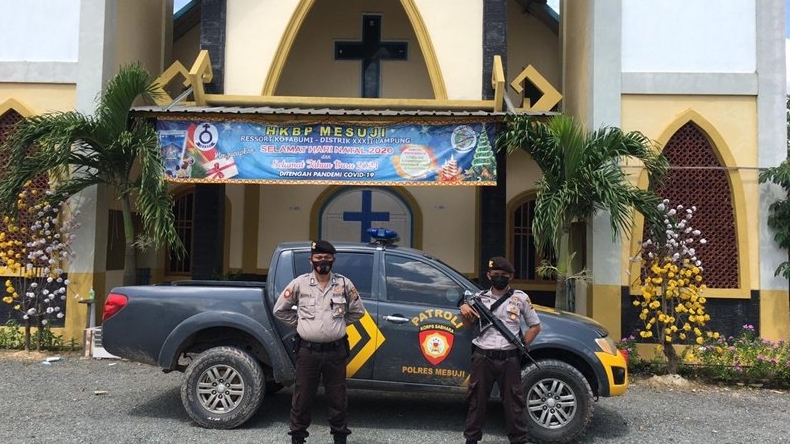 Jelang Jumat Agung, Polres Mesuji Tingkatkan Pengamanan Gereja
