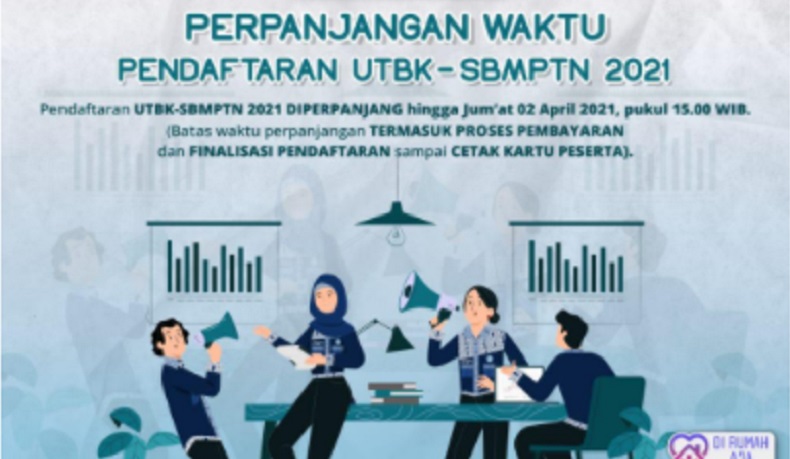 Pendaftaran UTBK SBMPTN 2021 Diperpanjang hingga 2 April