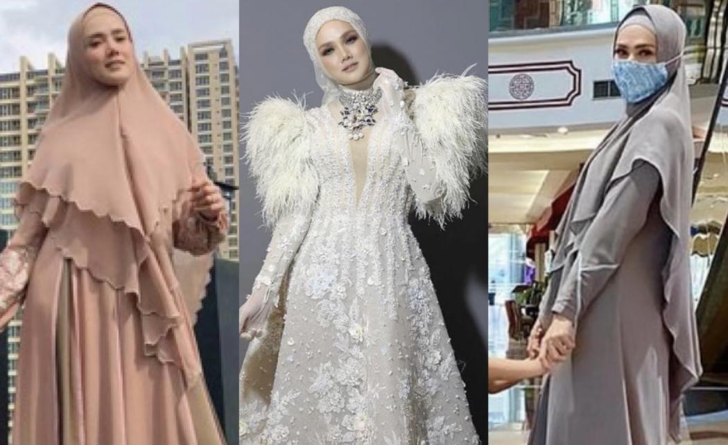 4 Gaya Cantik Mulan Jameela, Pakai Gamis Simple hingga Gaun Mewah