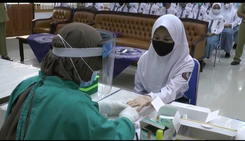 PTM SMA Negeri 1 Kendal, Siswa Wajib Rapid Test sebelum Masuk Kelas