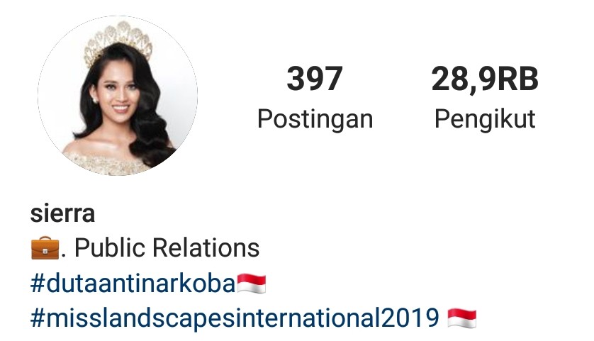 Profil Sierra, Miss Landscape Indonesia 2019 Laporkan Bos BUMN ke KPAI