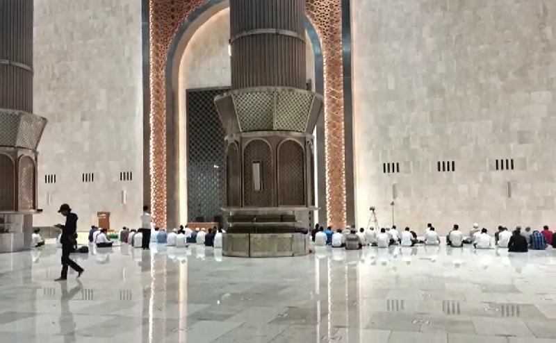 Mengintip Persiapan Masjid Istiqlal Gelar Salat Tarawih Perdana Ramadan 1442 H